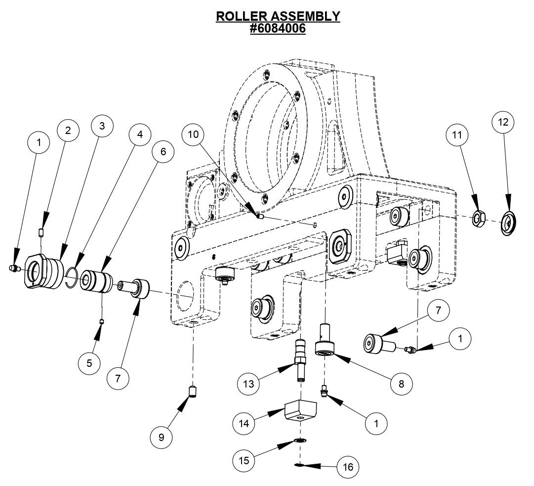 CC1600 Roller Assembly