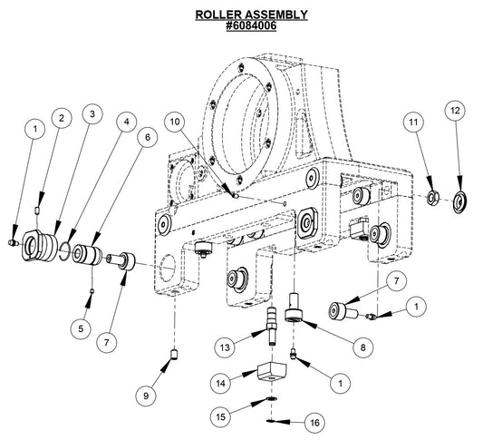CC1600 Roller Assembly