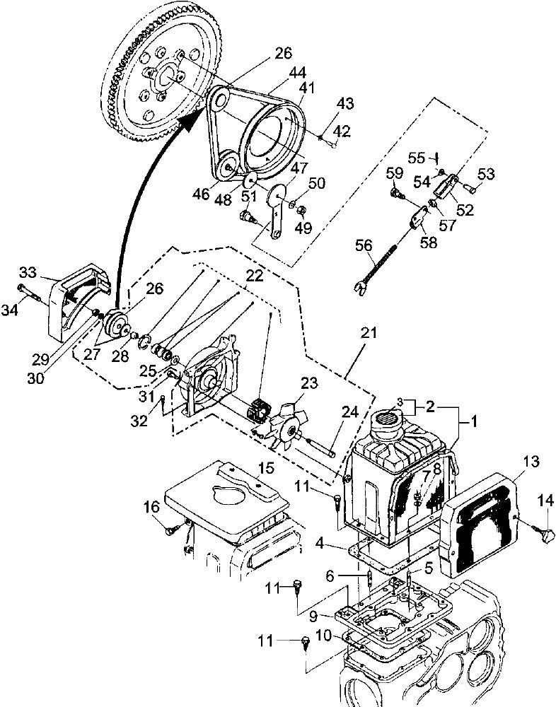 Radiator And Fan Assembly Parts For MRH601DS KUBOTA EA330 Engine Vibratory Rollers By Multiquip