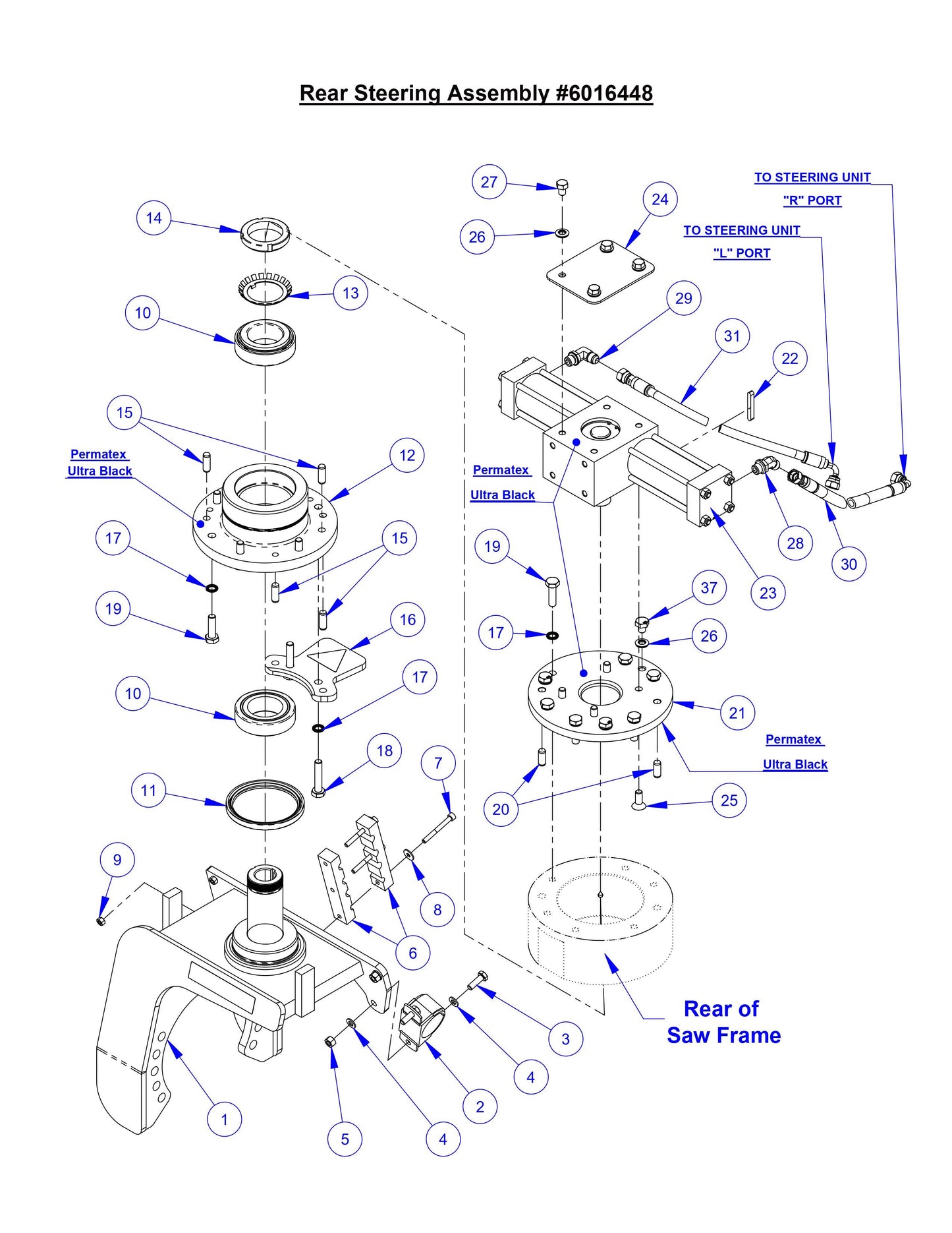 CC8574DD Rear Steering Assembly