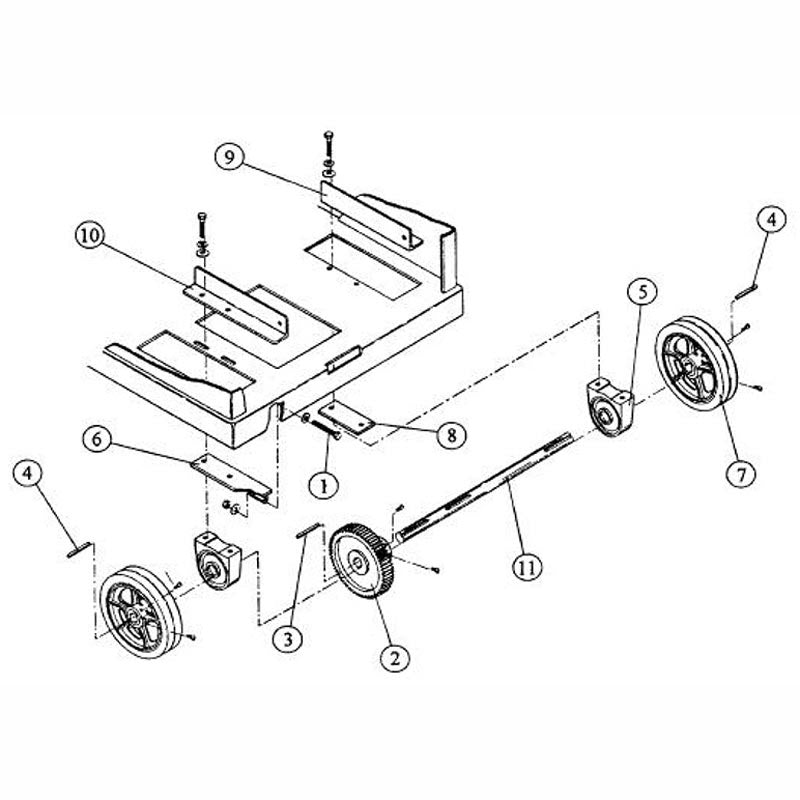 C-357 Rear Axle Assembly Parts By Norton Clippers