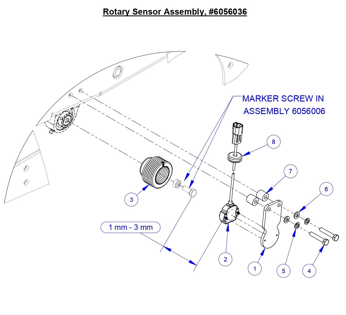 CC5555GK Rotary Sensor Assembly