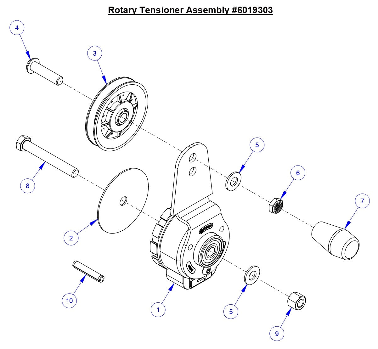 CC6561 Rotary Tensioner Assembly