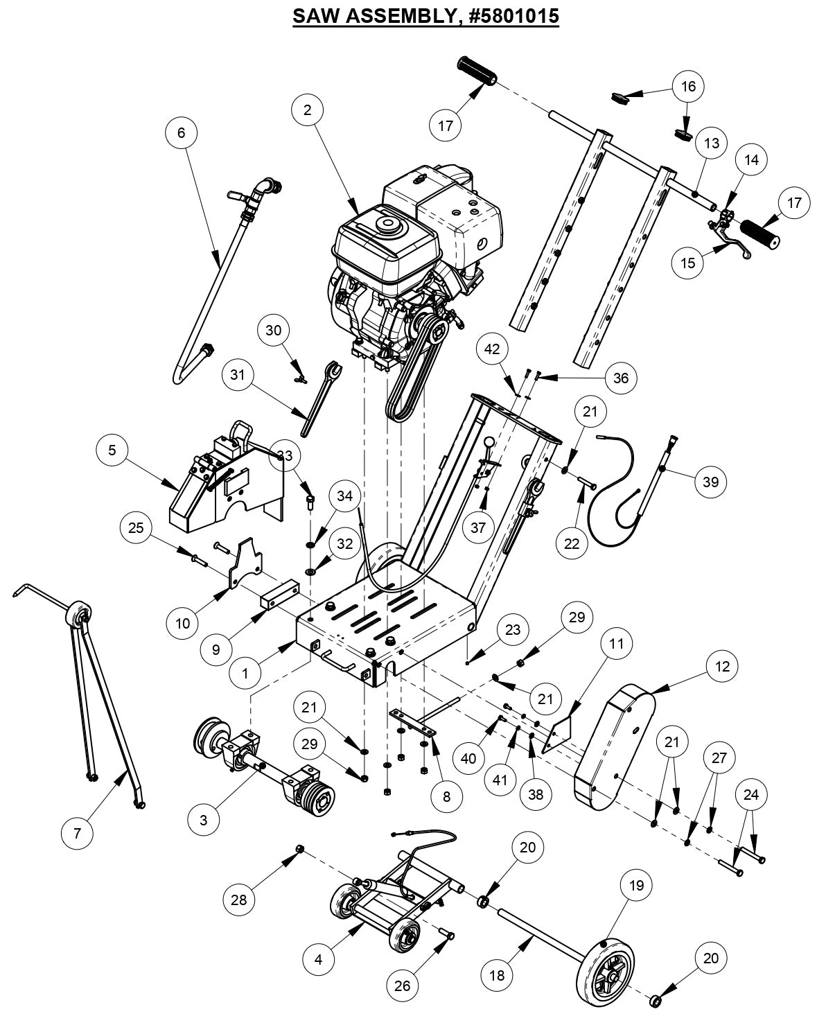 CC1113 Saw Assembly(Regular Cut)