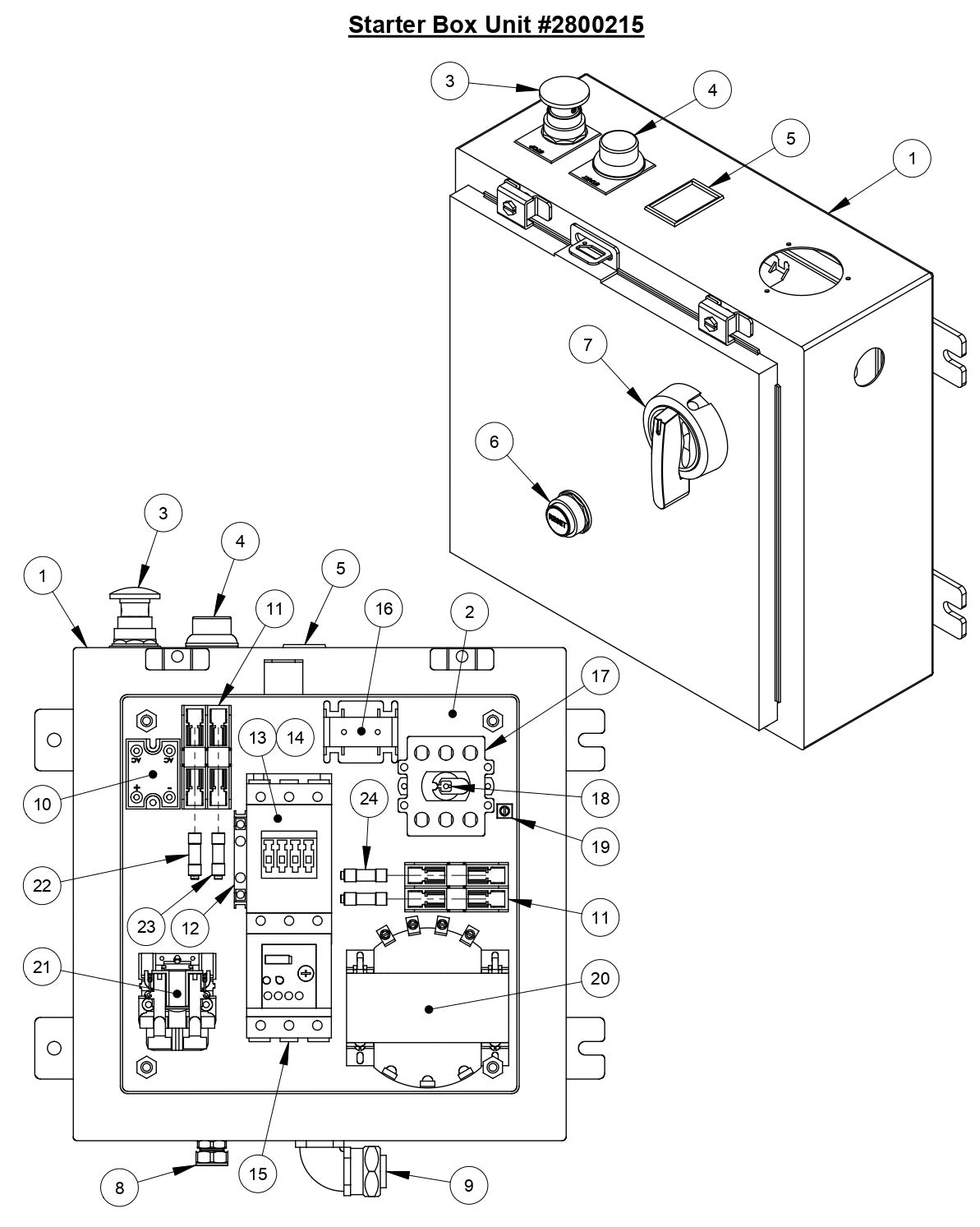 CC6540E Starter Box Unit