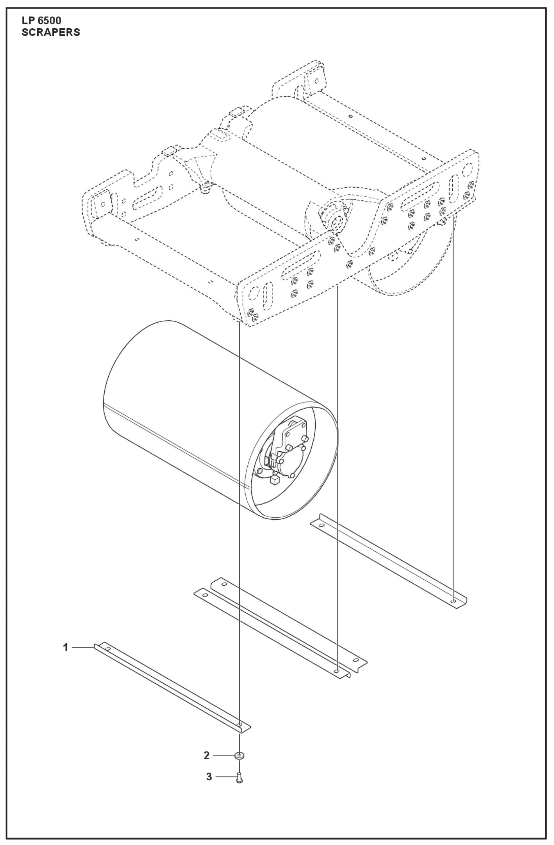 Scrapers Parts For LP 6500 Diesel  By Husqvarna