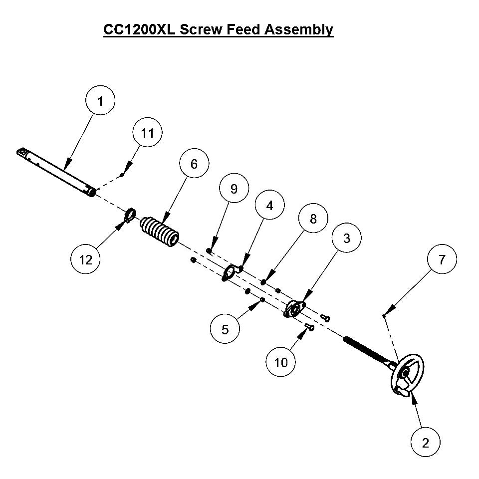 CC1200XL  Screw Feed Assembly
