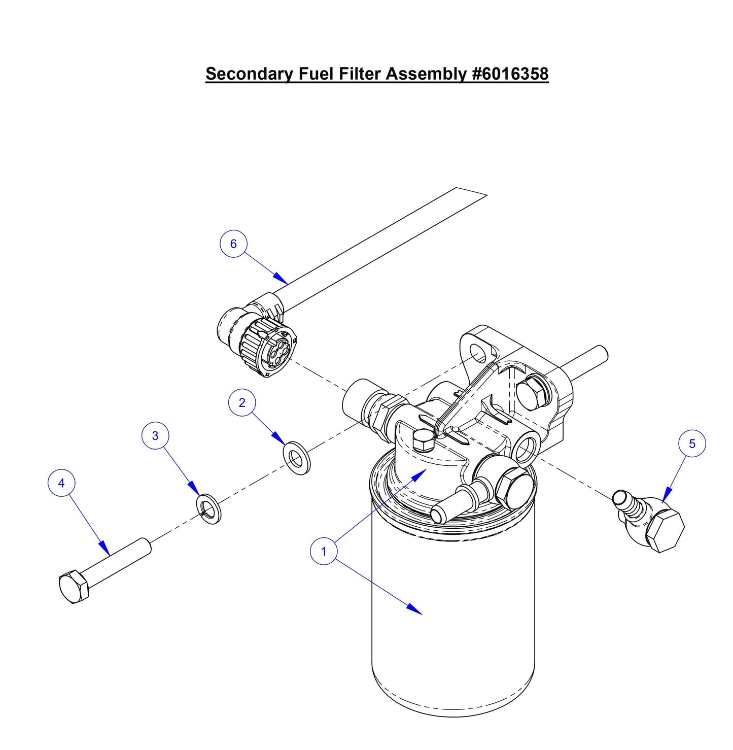 CC8574DD Secondary Fuel Filter Assembly