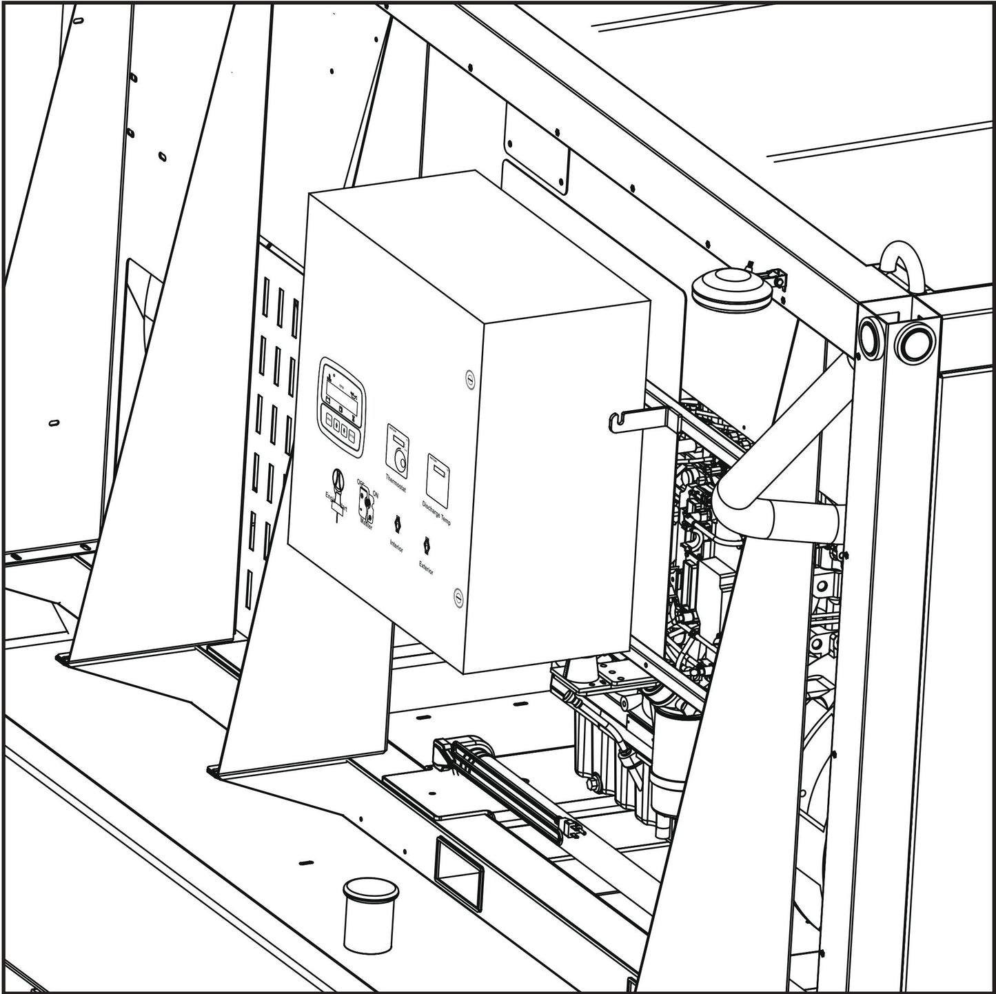 Control Box (2 of 2) Assembly Parts for SH-750 (17-000001 and UP) by Allmand