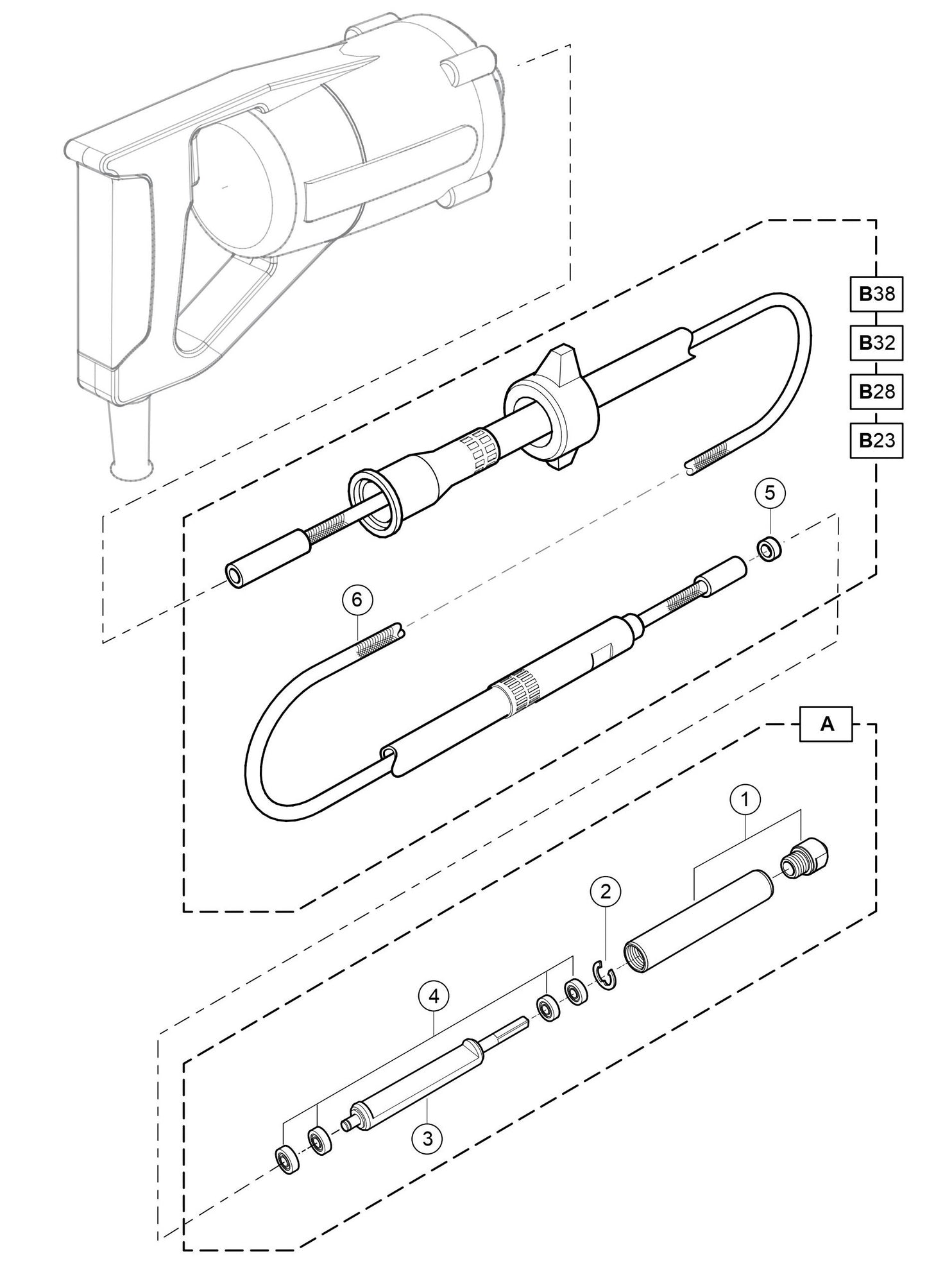 MGX Shaft Or Head Assembly Parts By Multiquip