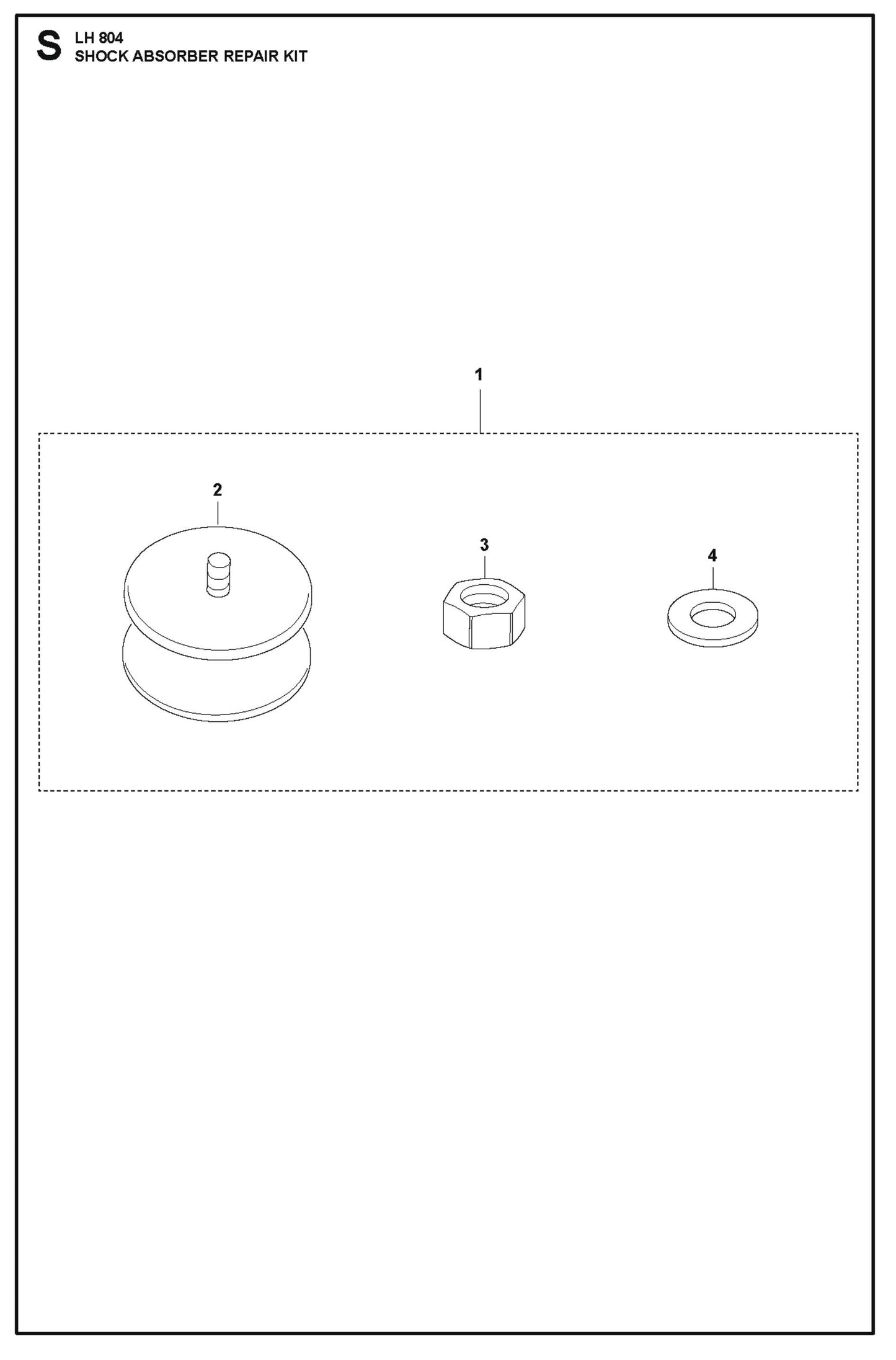 Shock Absorber Repair Kit Parts For LH 804 By Husqvarna