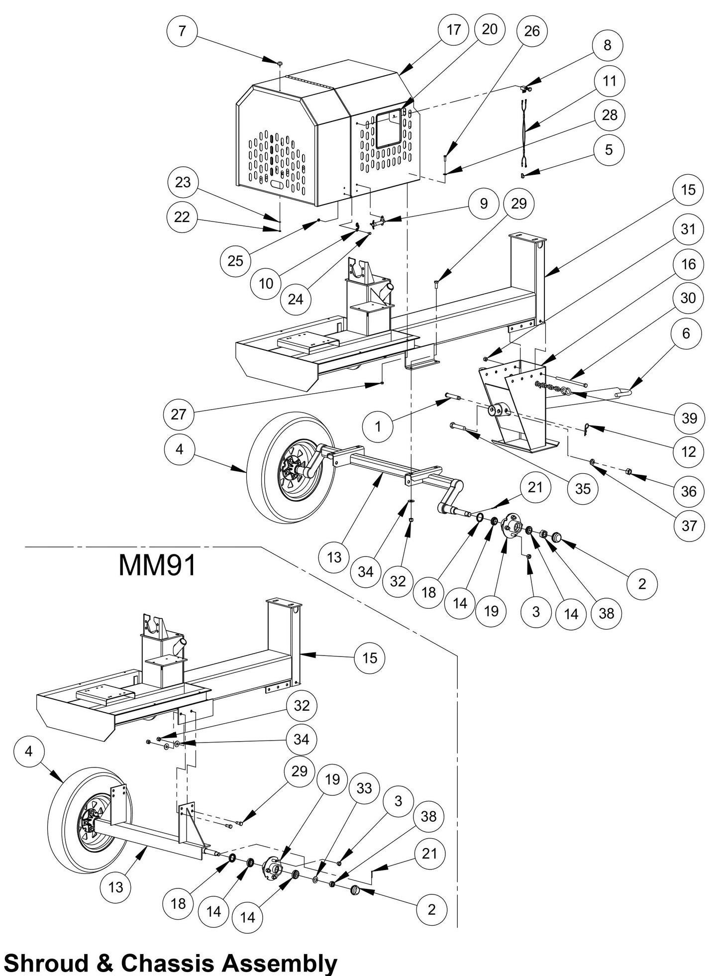 Shroud And Chassis Assembly Parts By MBW