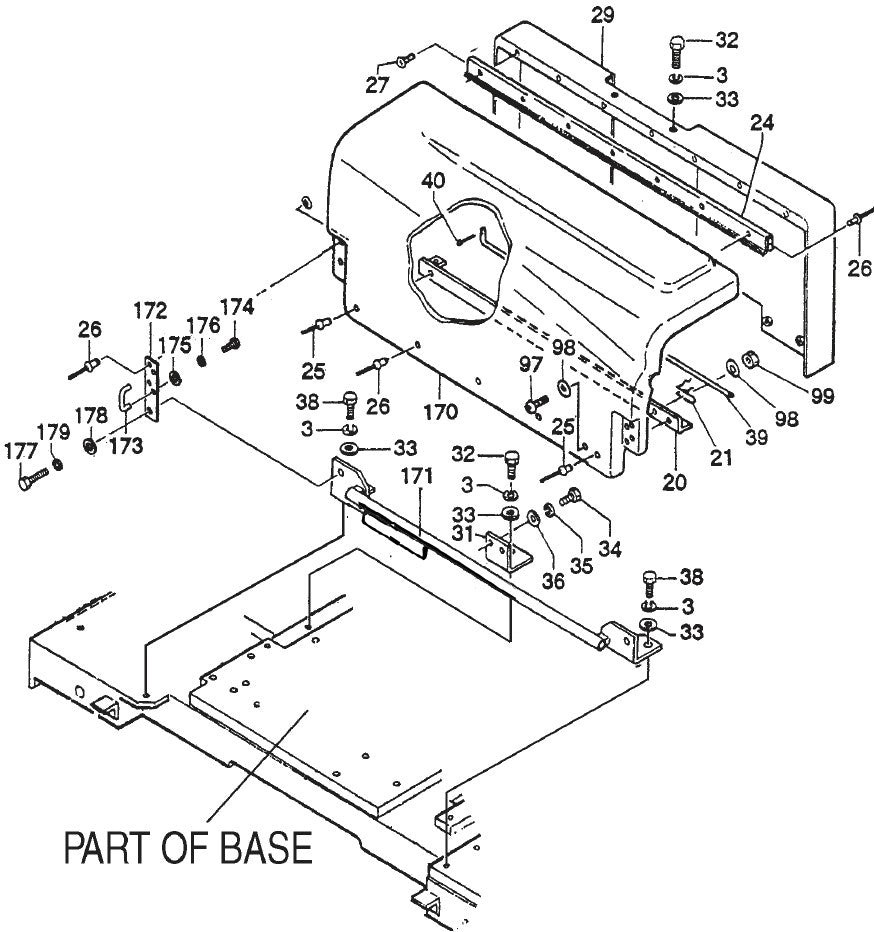 side Cover Assembly Parts For MRH800GS Vibratory Rollers By Multiquip