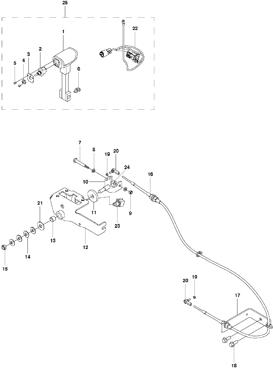 FS5000 Speed Control Assembly Parts by Husqvarna