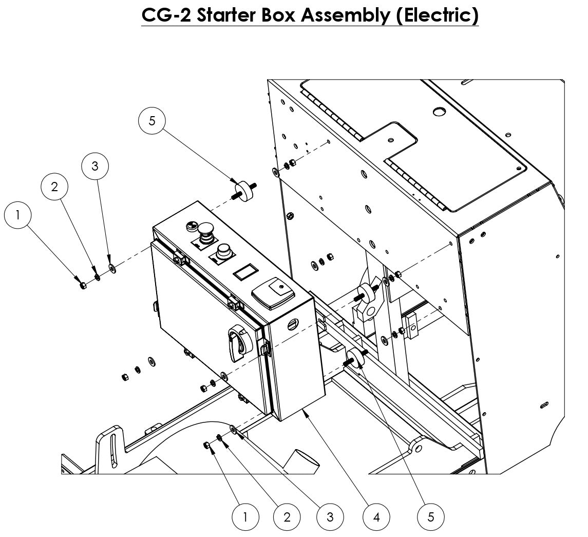 CG-2 (Electric) Mini Groover Starter Box Assembly