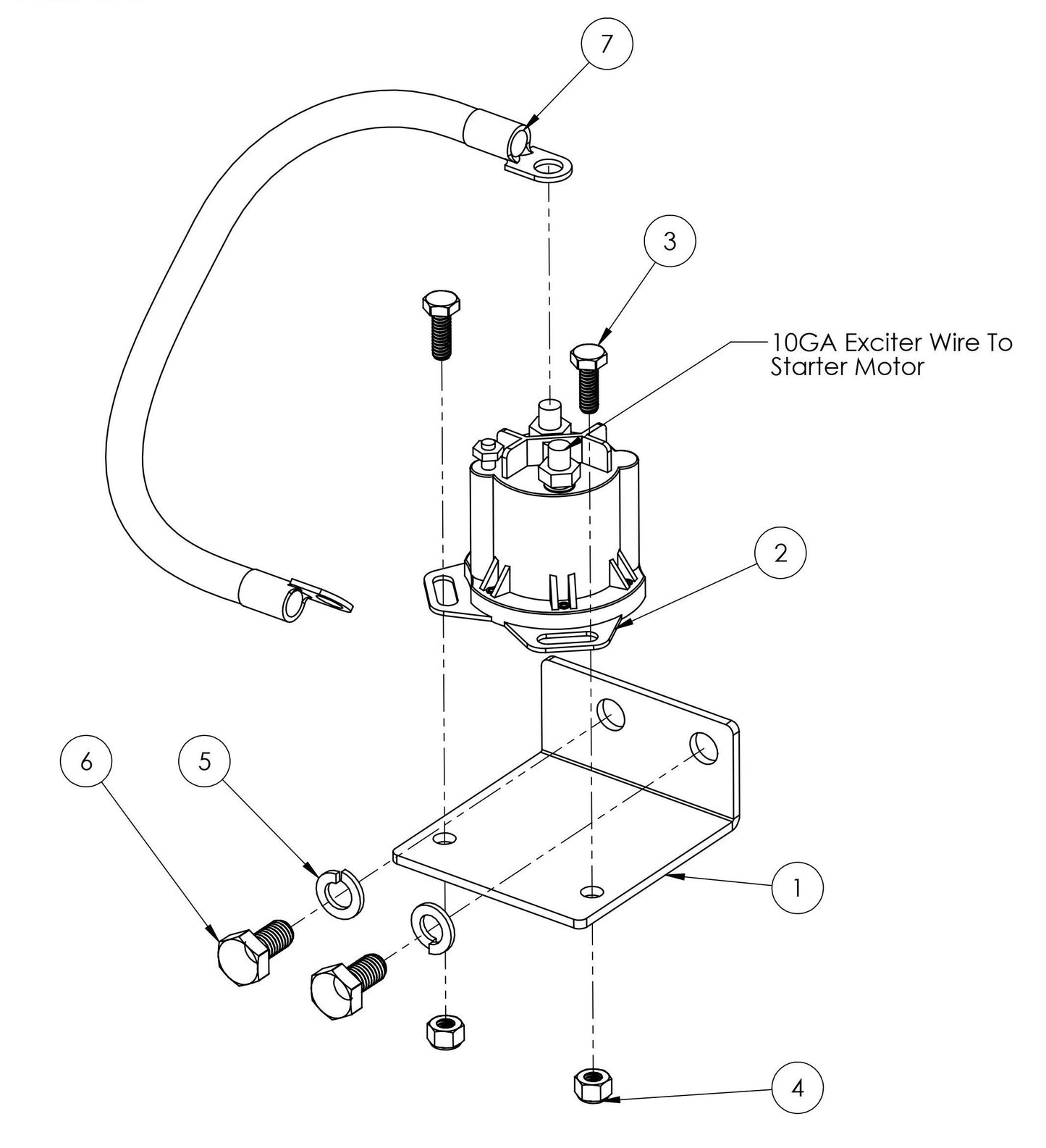 CC-110D-SS / CC-110D-DC Starter Solenoid Assembly Parts