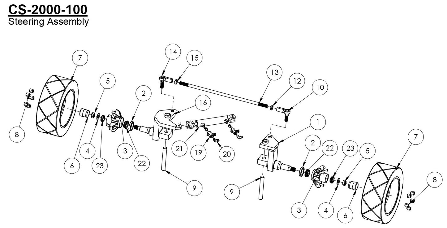 CS-2000-100 Steering Assembly