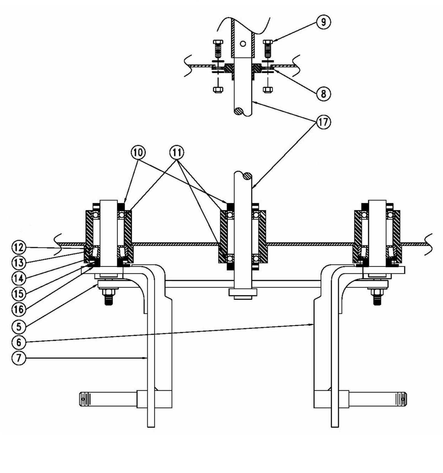 MB-16 Steering Column Diagram 2 Parts By Miller Curber