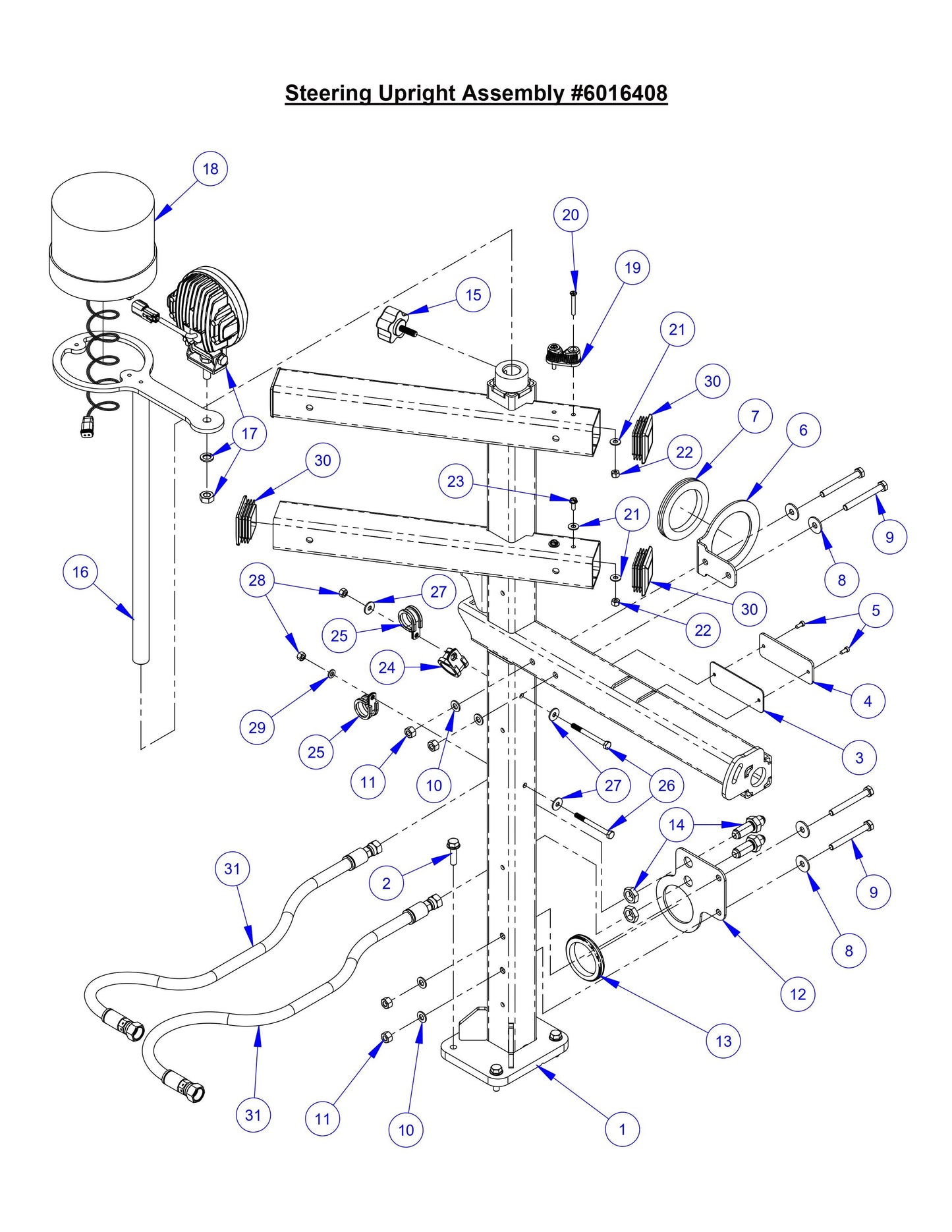CC8574DD Steering Upright Assembly