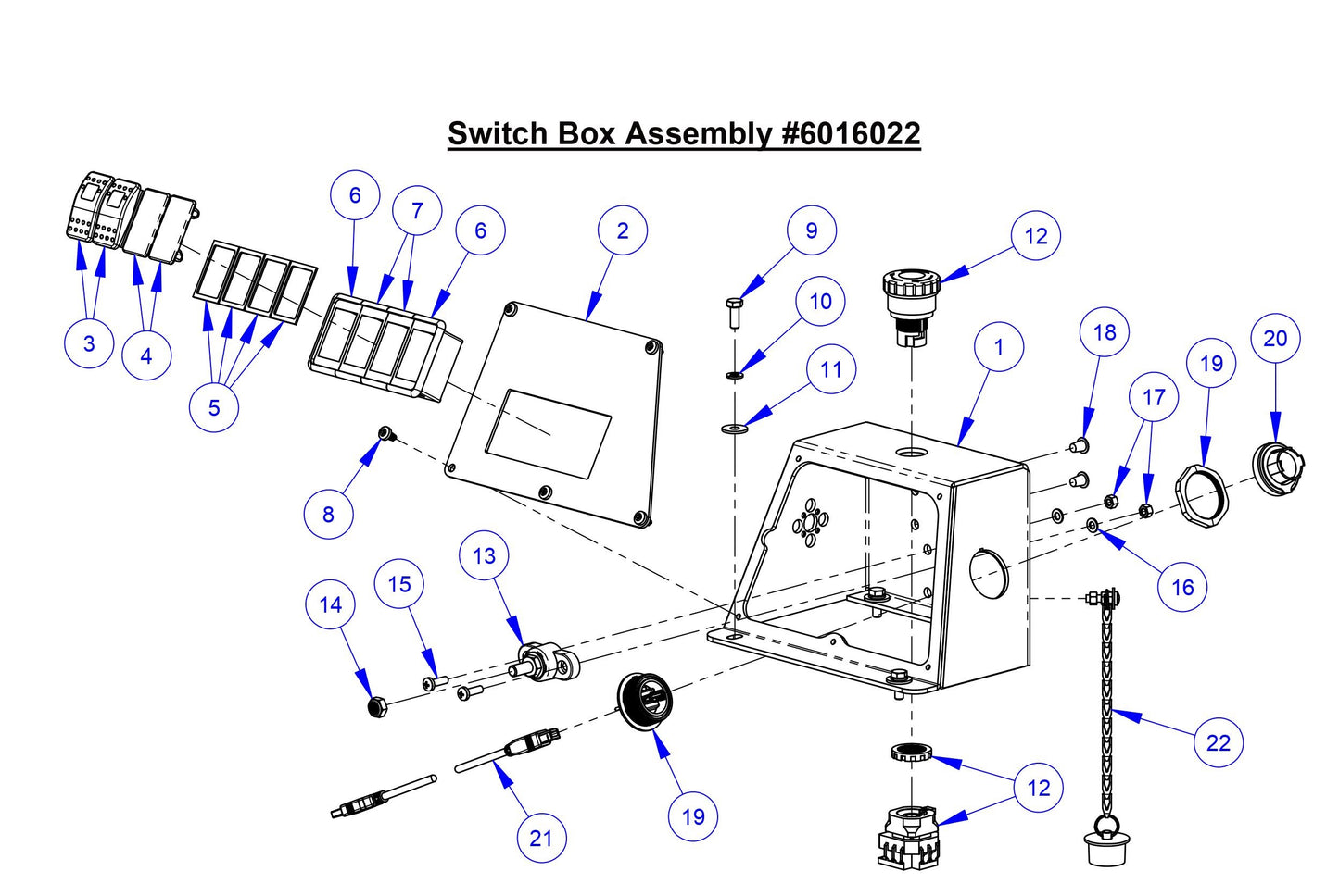 CC9074DK Switch Box Assembly