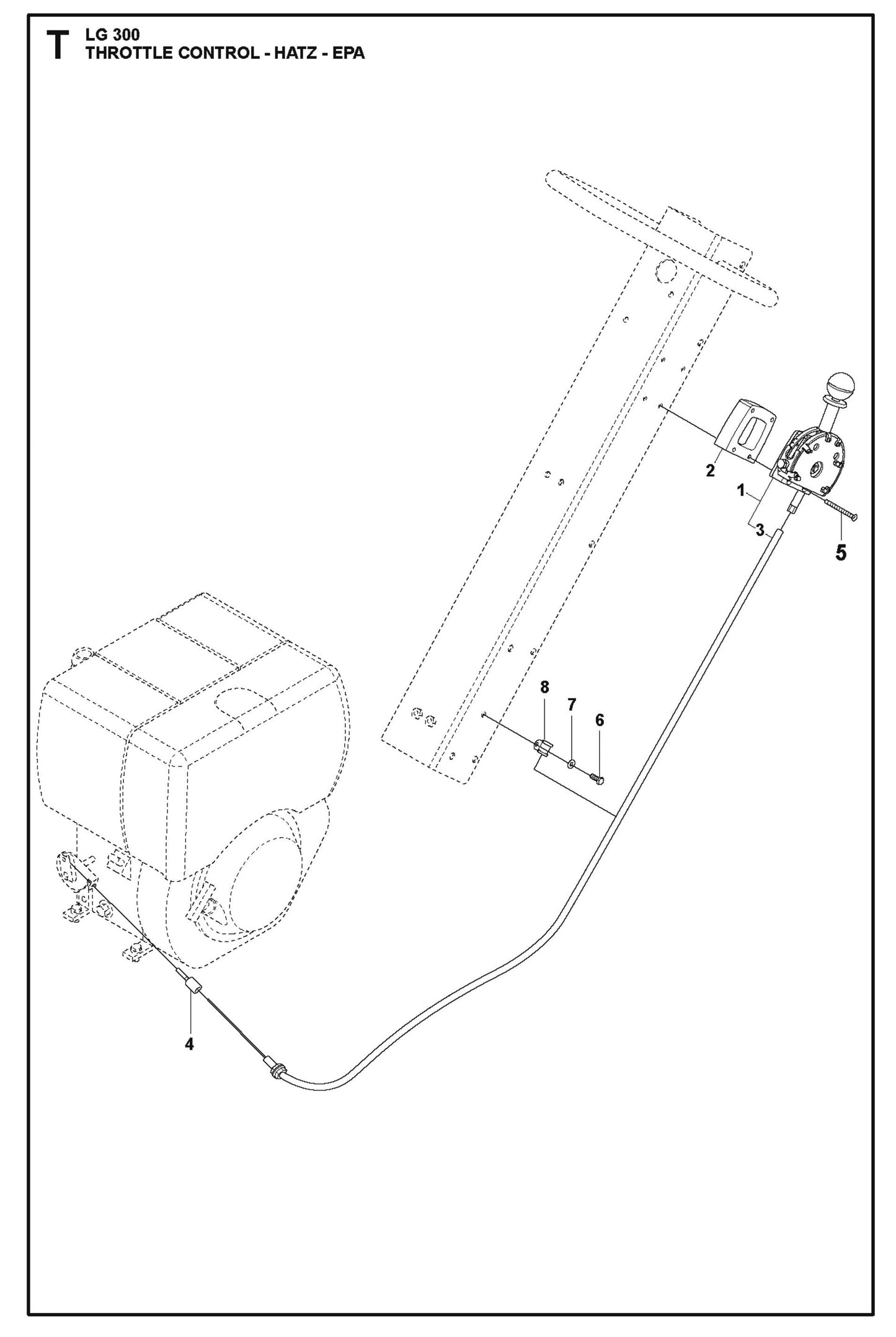 Throttle Control - Hatz- EPA Parts For LG 300 Diesel By Husqvarna
