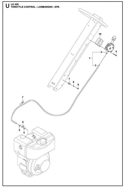Throttle Control- Lombardini- EPA Parts For LG 400 Diesel By Husqvarna