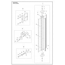 Track System Parts For WS 482 HF By Husqvarna