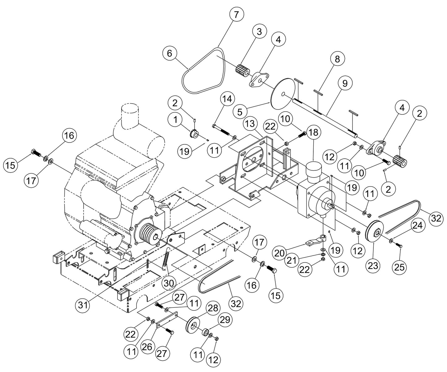 Transmission Assembly Parts By Norton Clipper