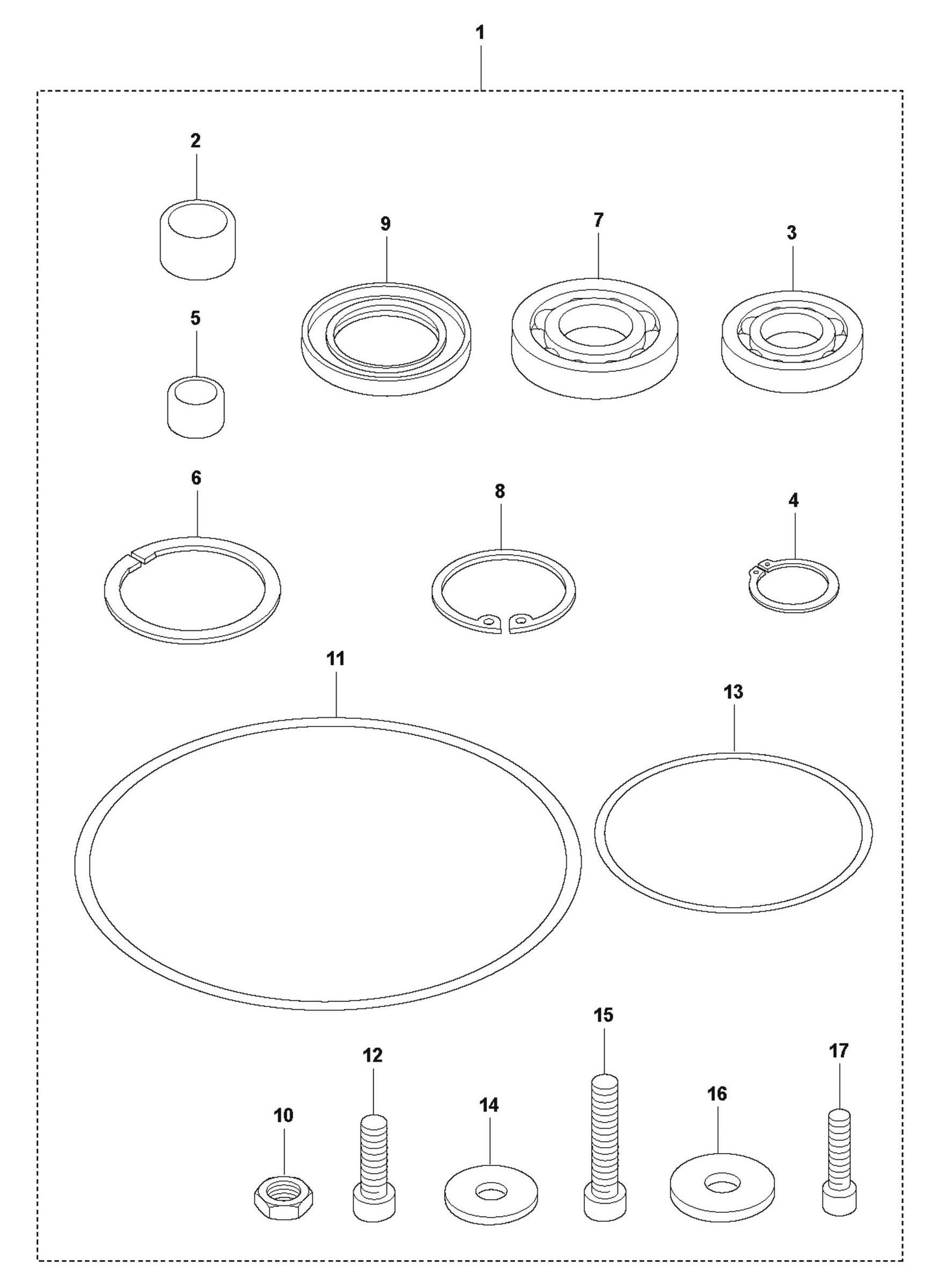 LT 800 Transmission Repair Kit Assembly Parts by Husqvarna