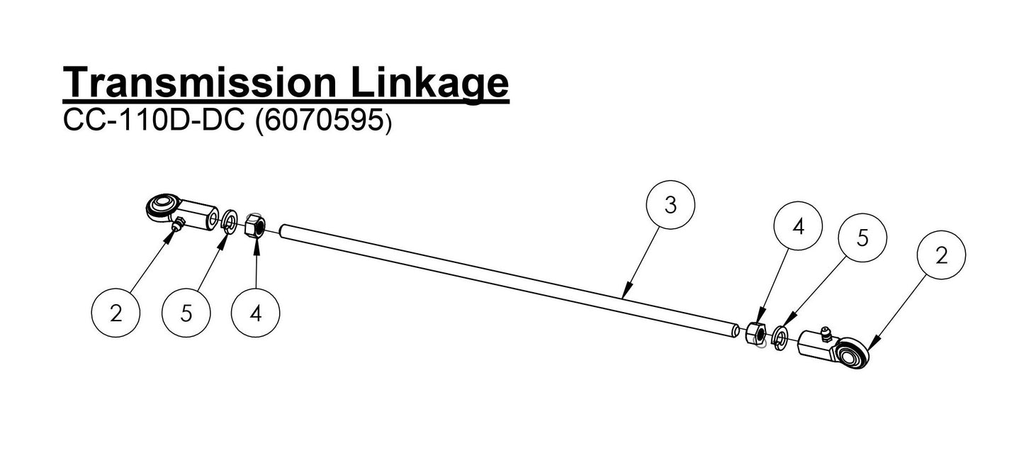 CC-110D-DC Transmission Linkage Assembly Parts
