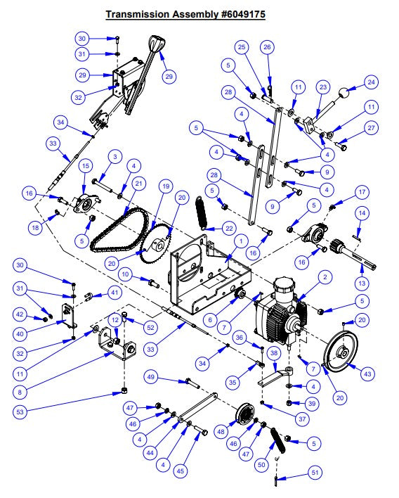CC2500 Gasoline Transmission Assembly Parts By Diamond Products