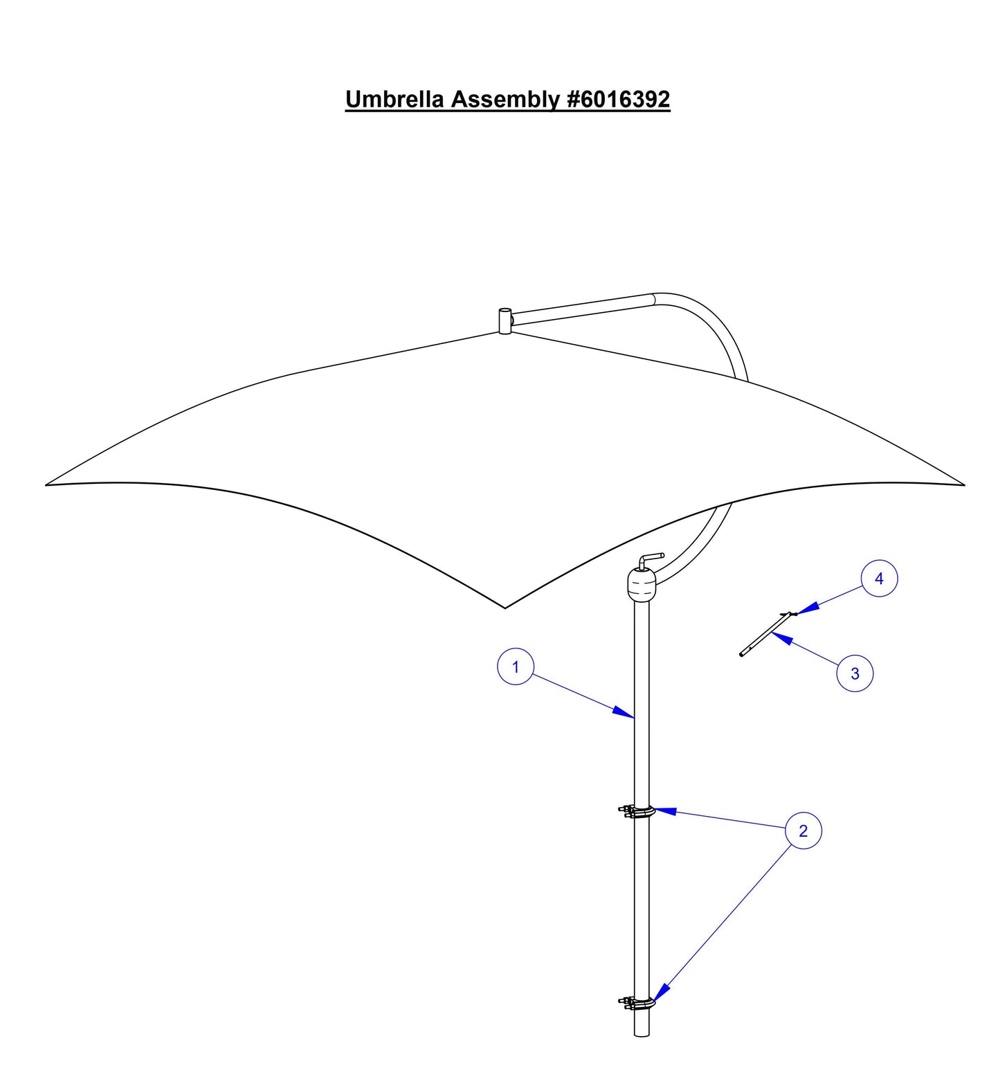 CC8574DD Umbrella Assembly