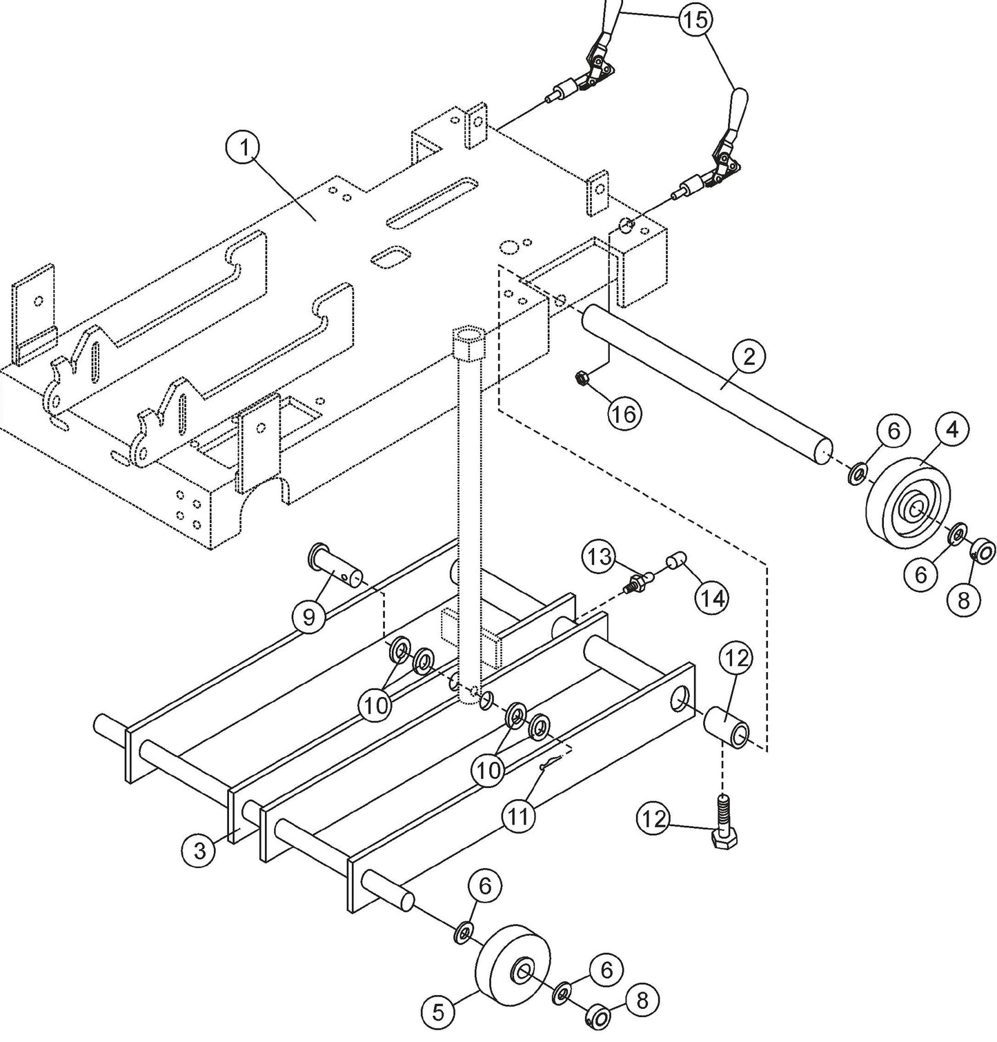 Undercarriage Assembly Parts For SP2 CE13H20 SCE13H20 SCE20H20 By Multiquip