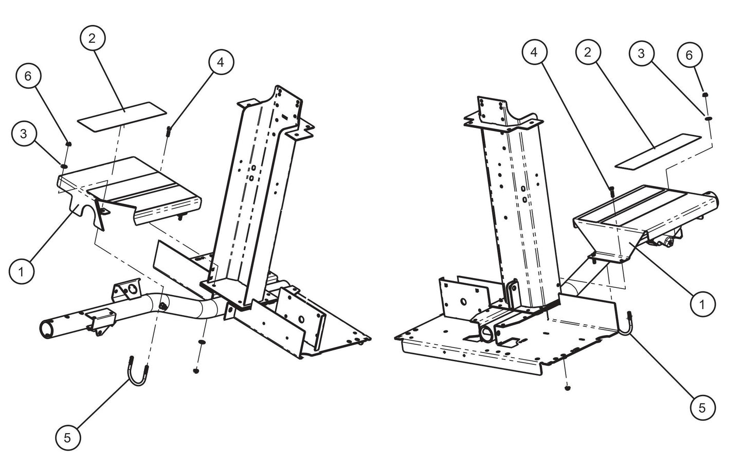 CE V-Series Night Lite Pro II CE Vertical Tower Platform Parts By Allmand