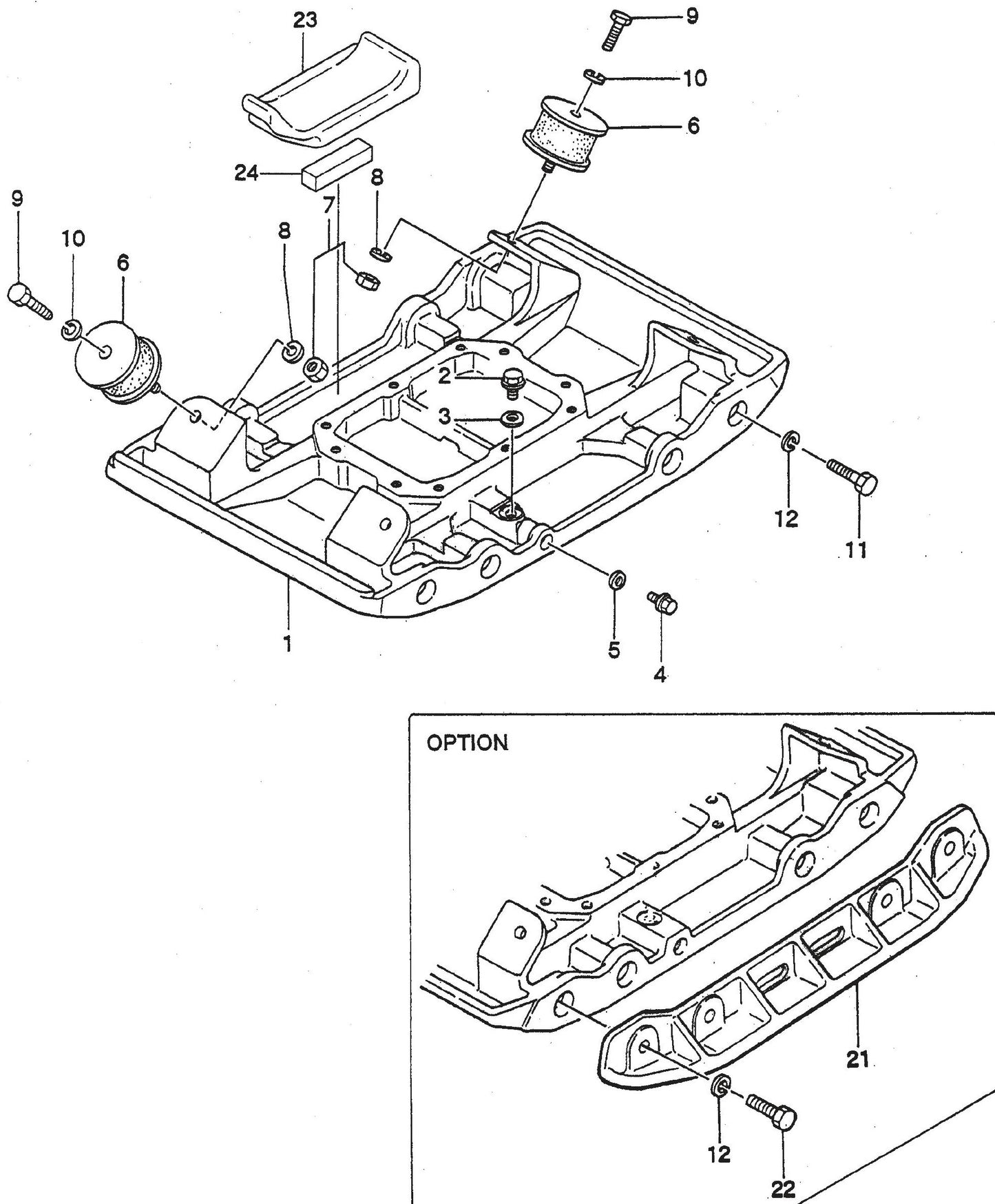 MVH402DSB Vibrating Plate Assembly Parts