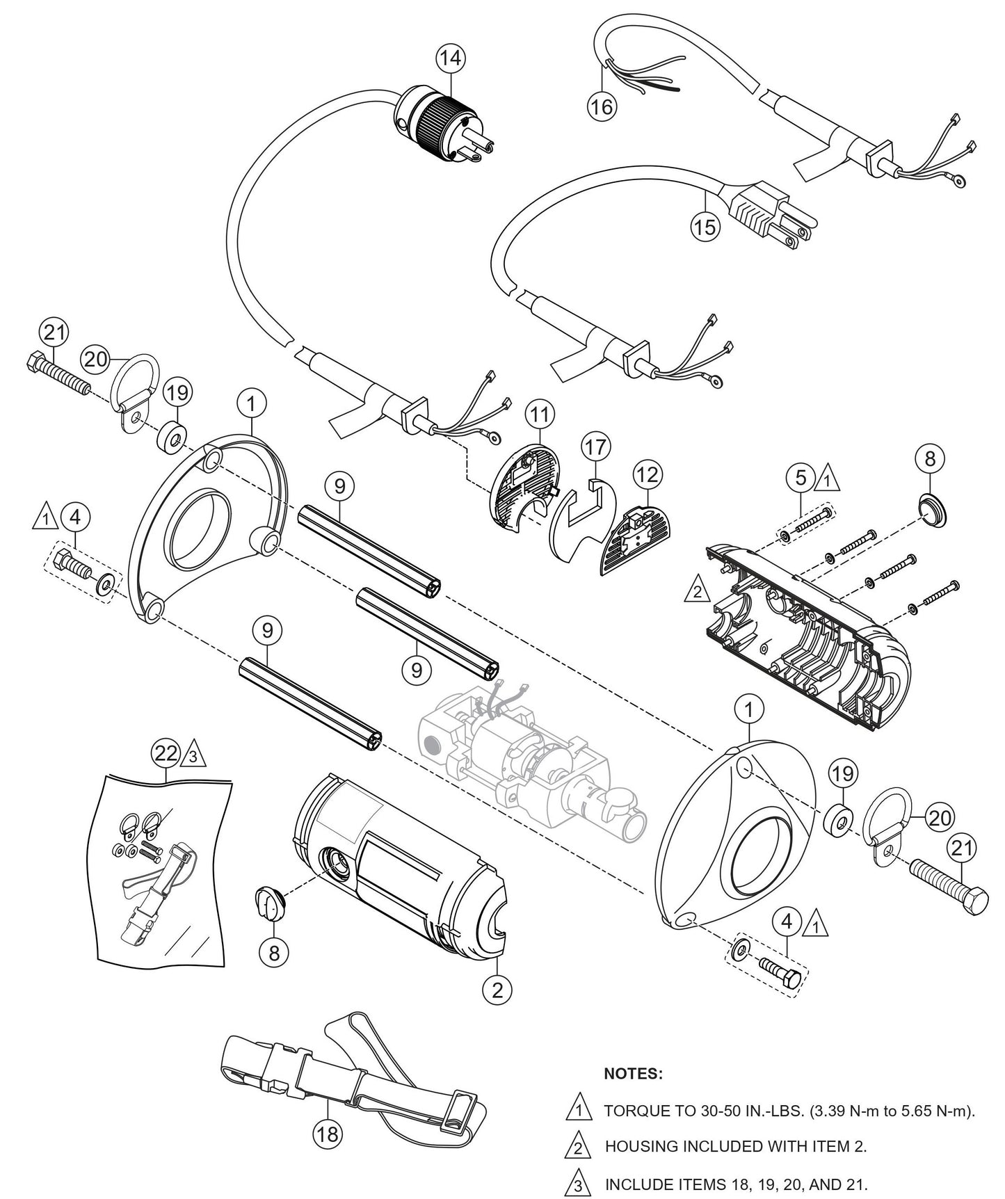 Vibrator Motor Housing Assembly Parts By Multiquip
