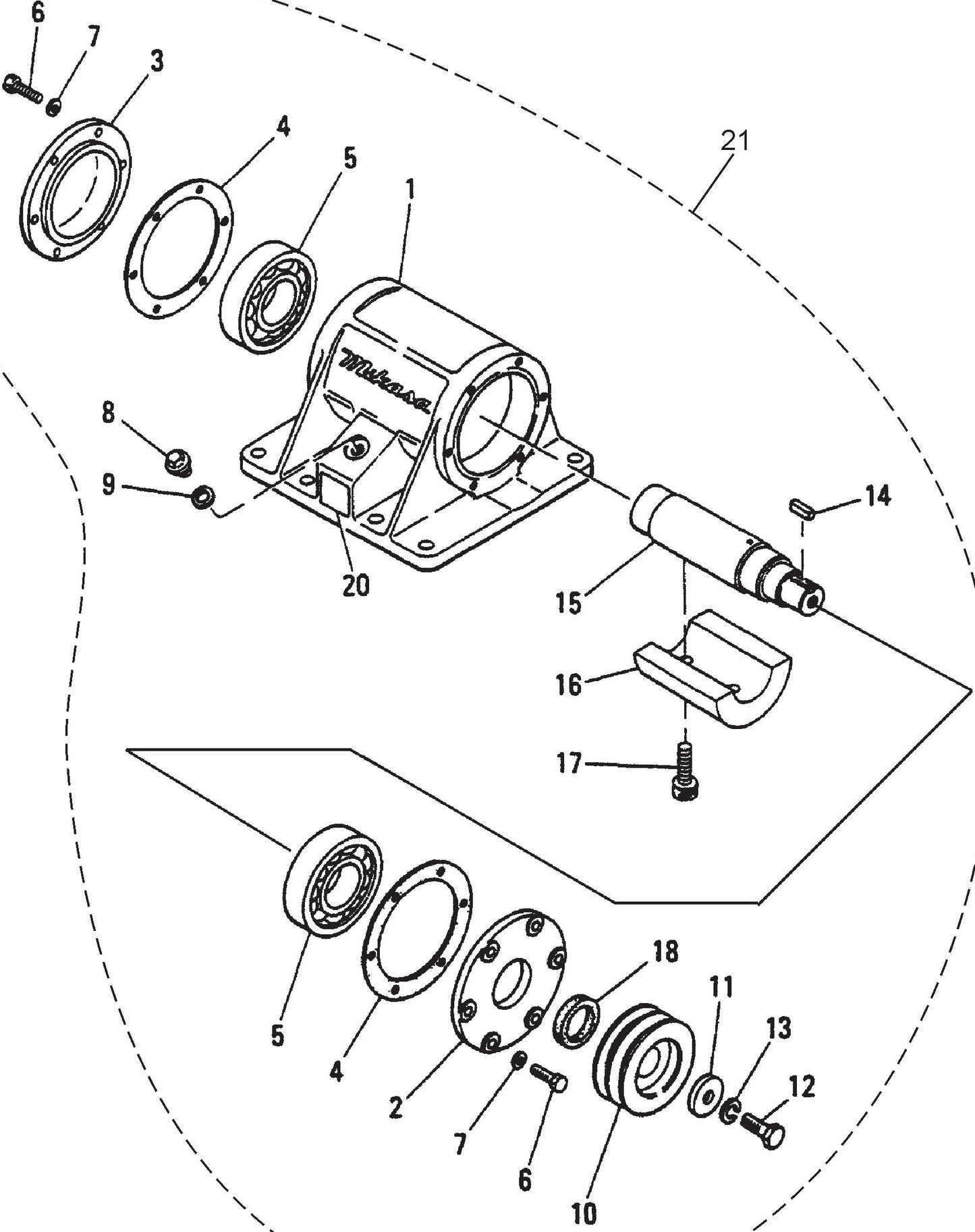 MVC90H Vibrator Assembly Parts