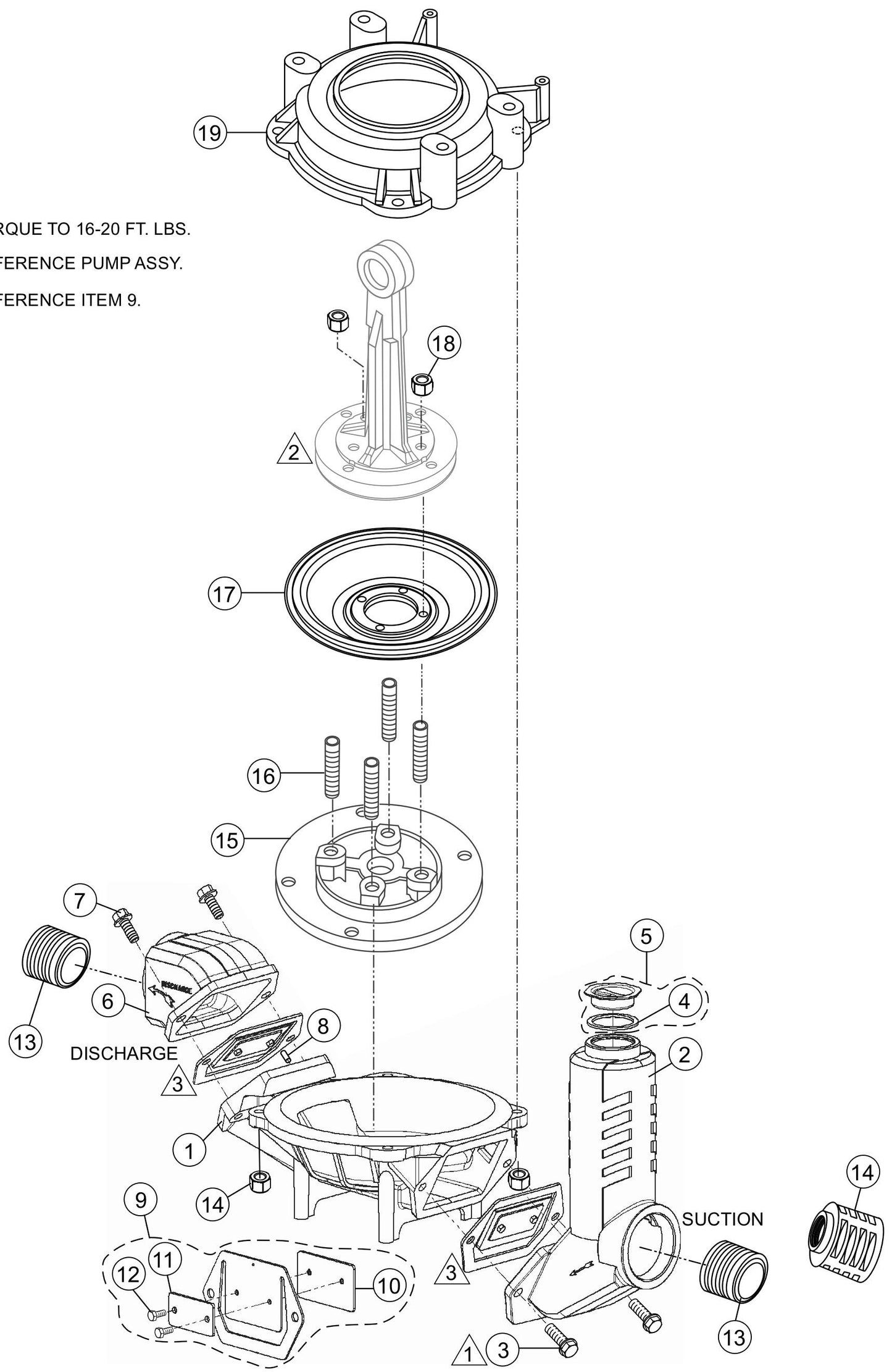 MQ MQD2HA / MQD3HA Waterbox And Flap Valve Assembly Parts