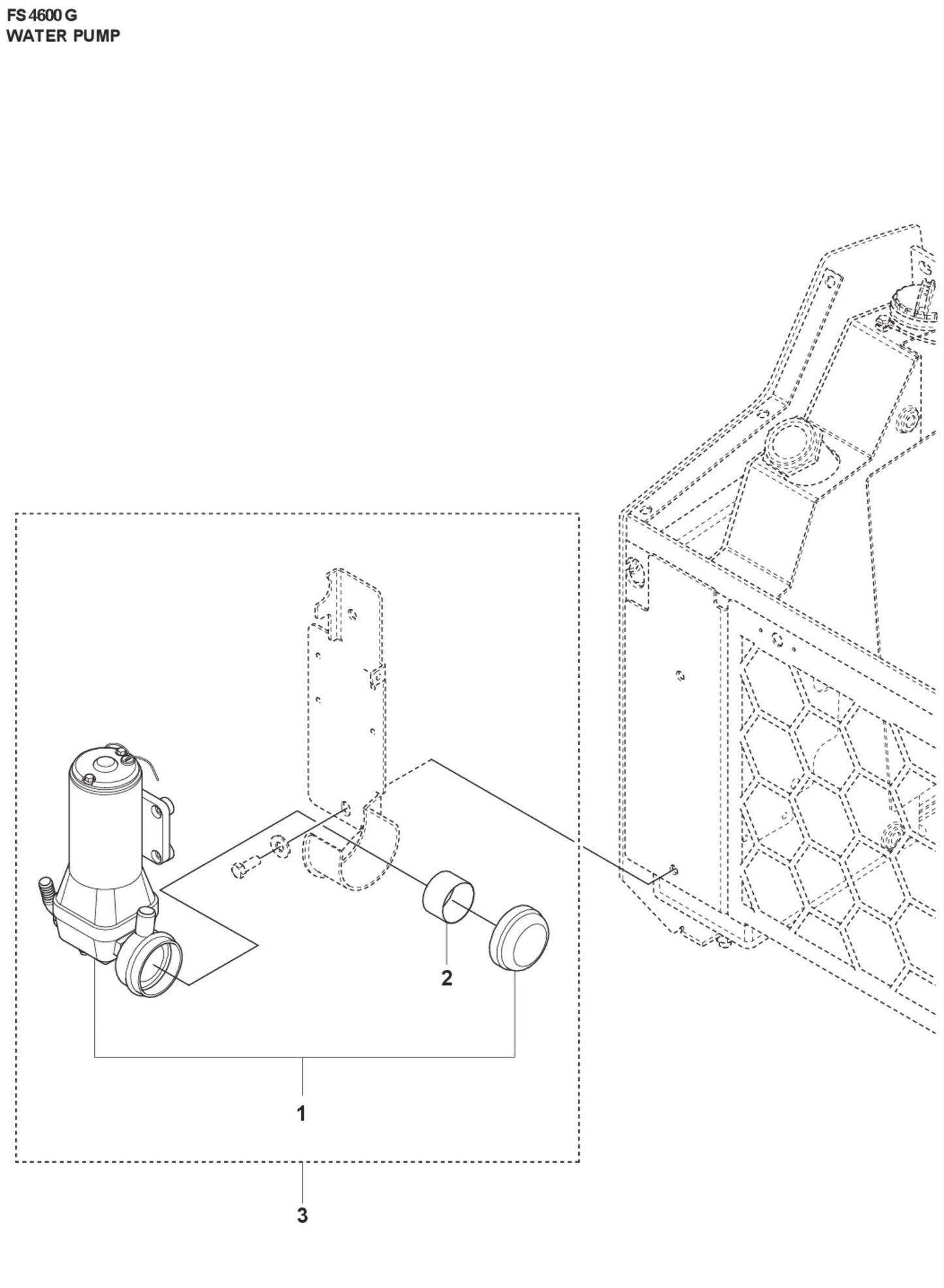 Water Pump Parts For FS4600 G by Husqvarna