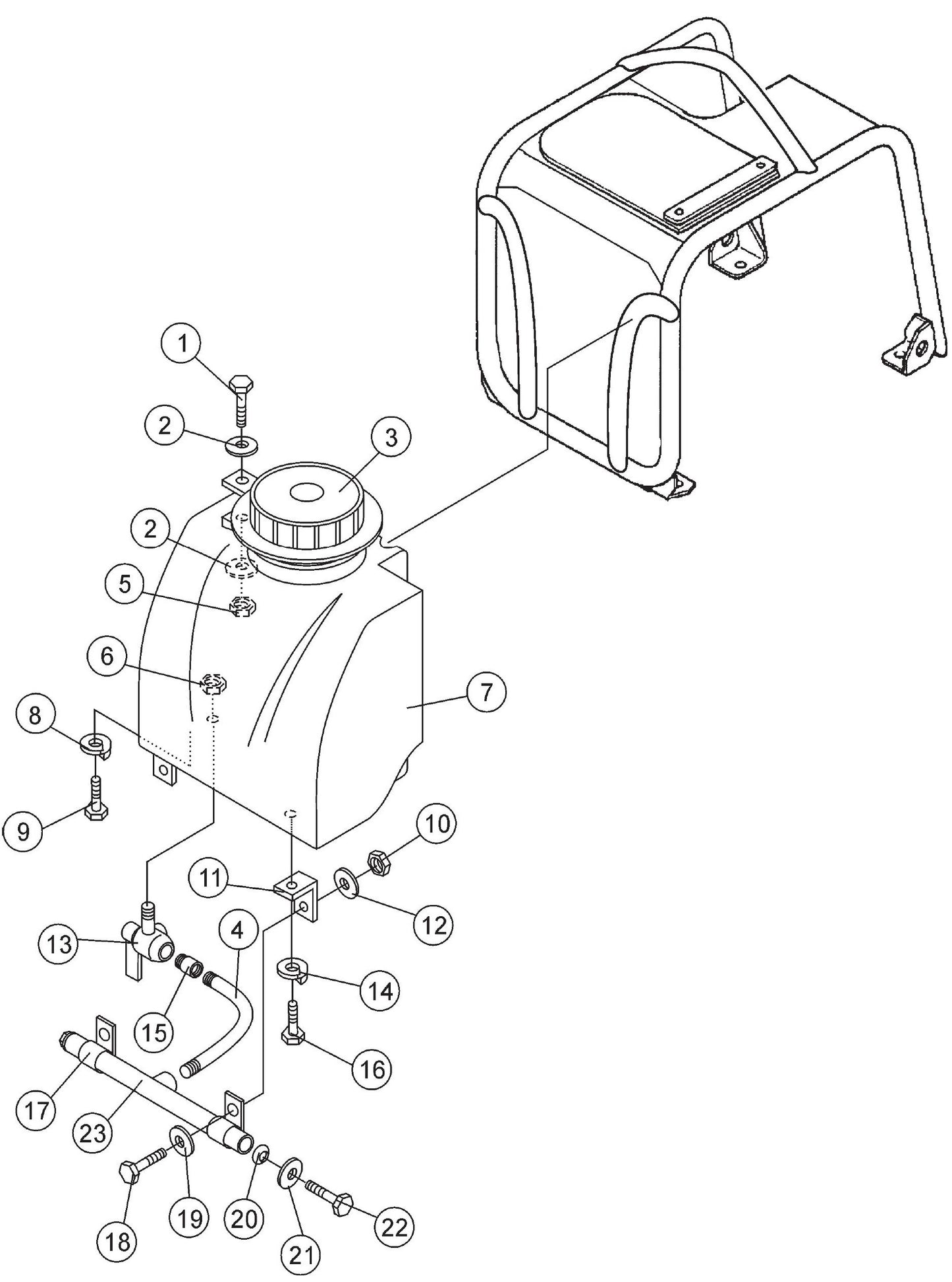 MVHR60HW Water Tank / Sprinkler Assembly Parts