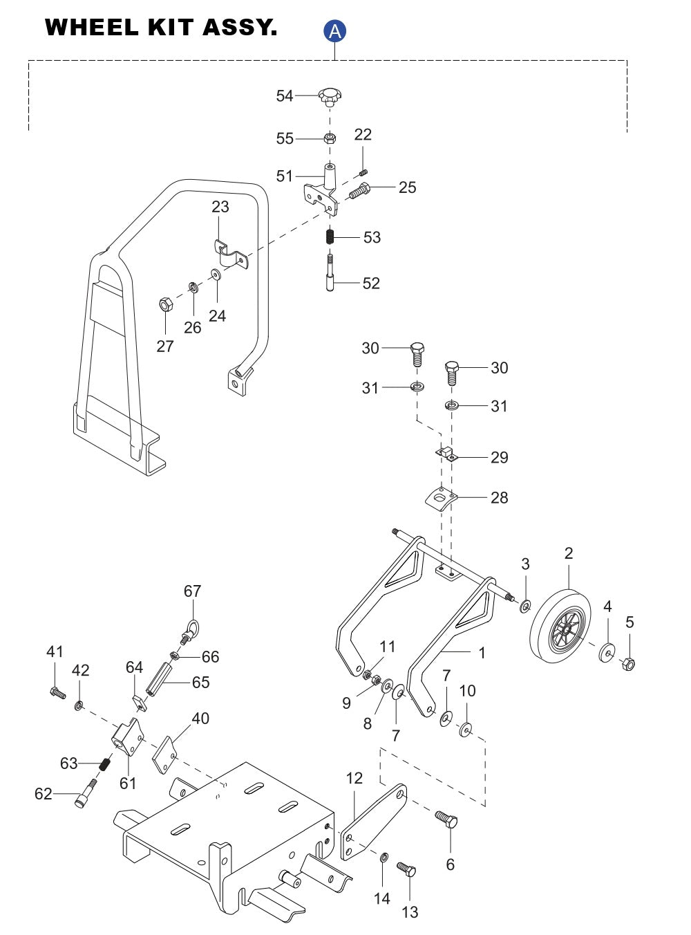 MVC82VGV, MVC82VGVW Wheel Kit Assembly Parts