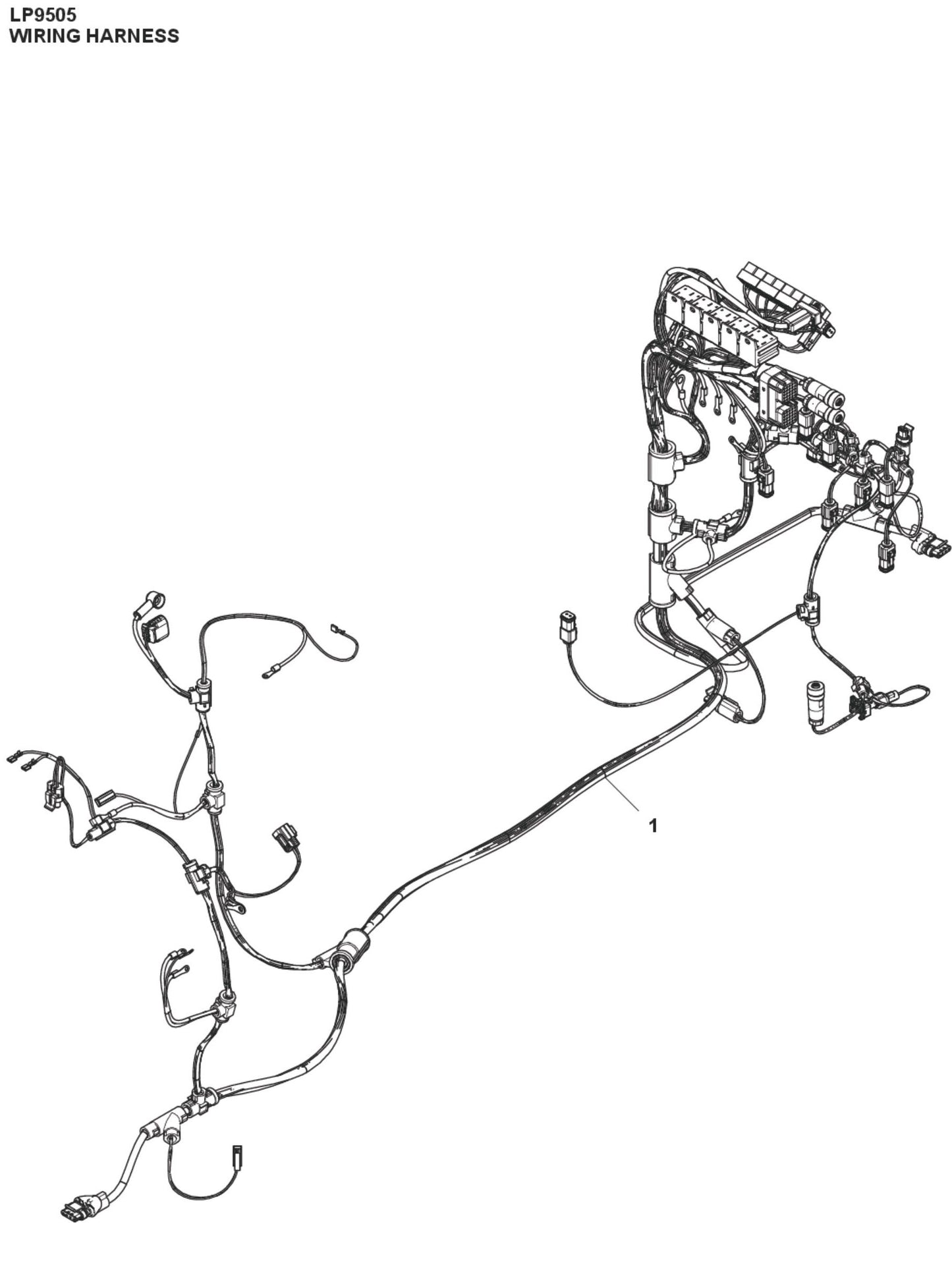 Wiring Harness Parts For LP 9505 Trench Roller By Husqvarna