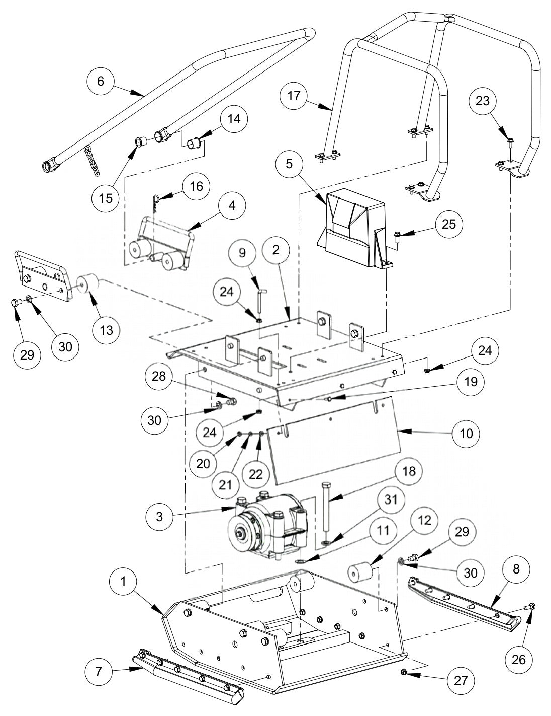 GP3000 Main Assembly Parts By MBW