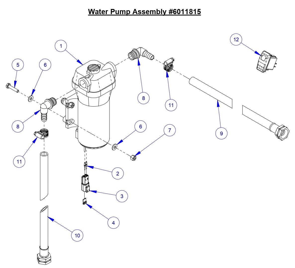CC3538 JK Water Pump Assembly