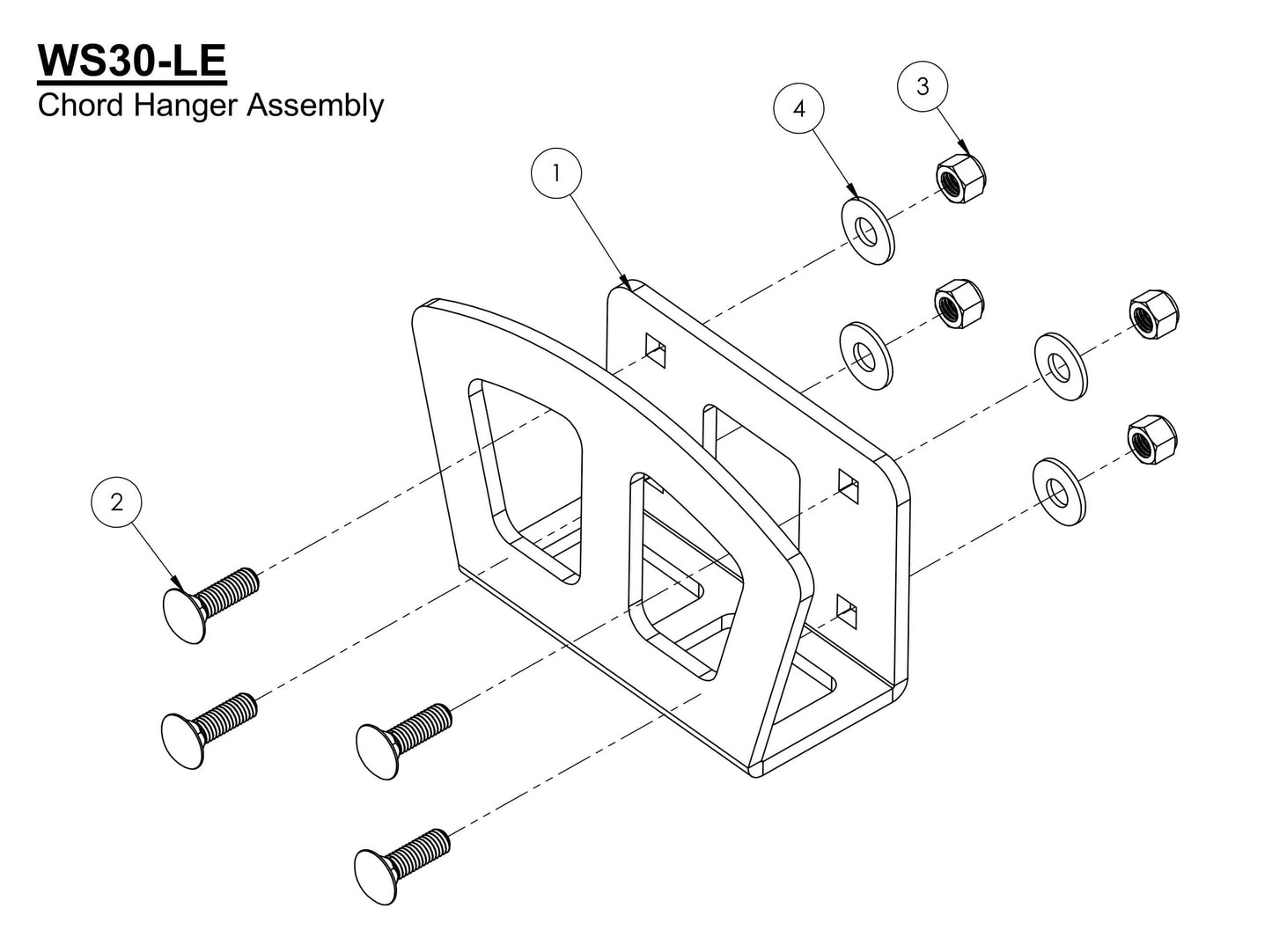 WS30-LE Chord Hanger Assembly Parts