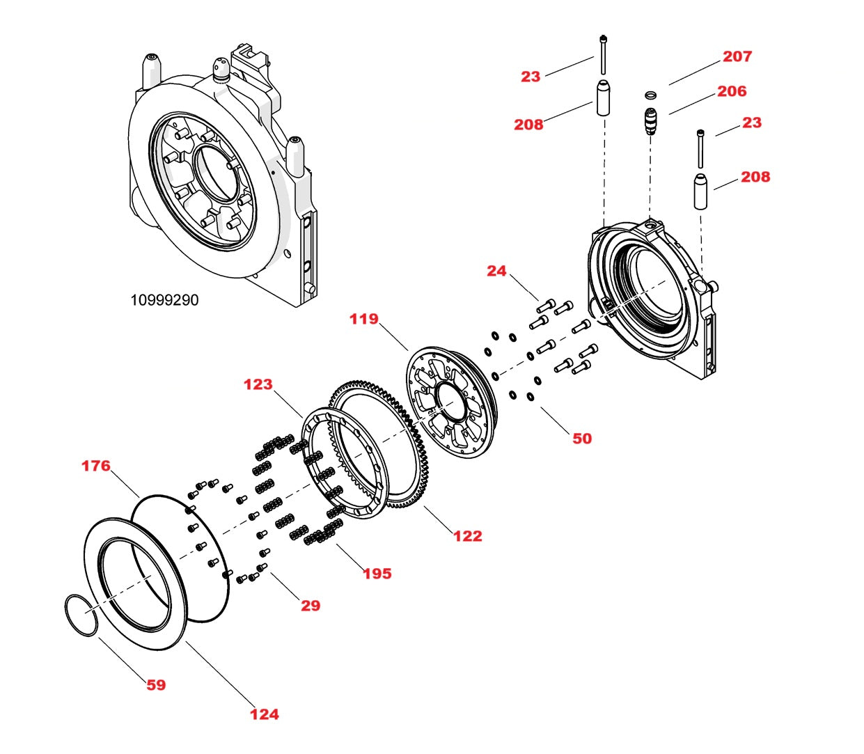 WSE2226 High-Cycle Wall Saw Assembly-4 Parts