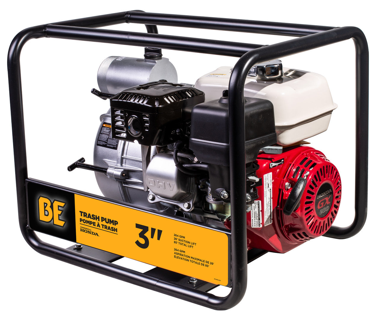 BE TP-3065HR 3" semi-trash water transfer pump Parts By BE Power equipment