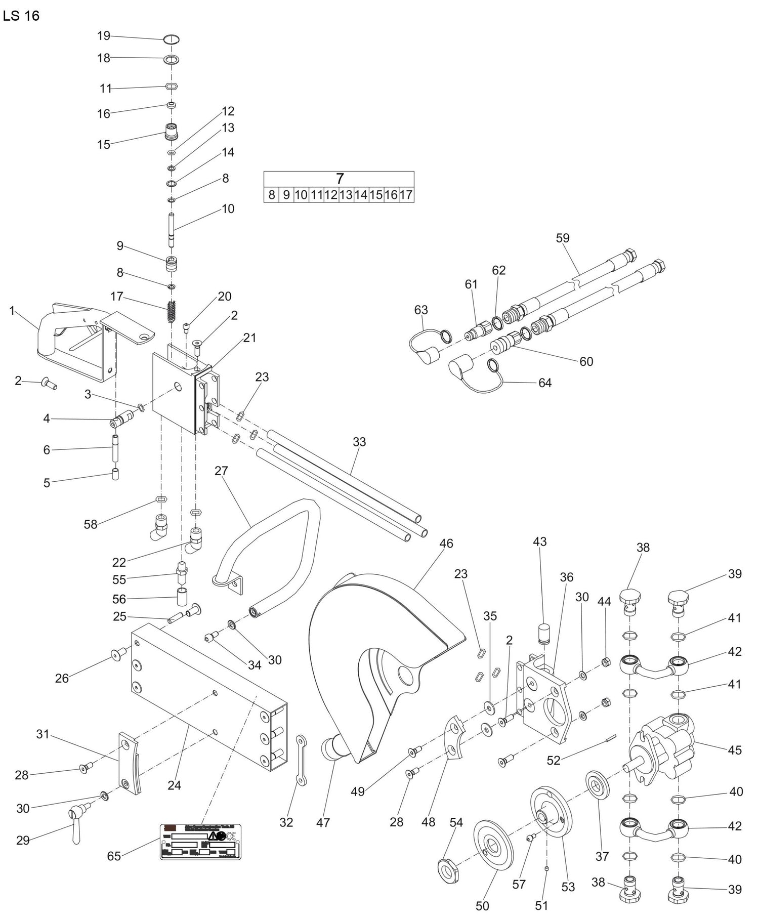 LS 16 Cut Off Saw Parts By Atlas Copco