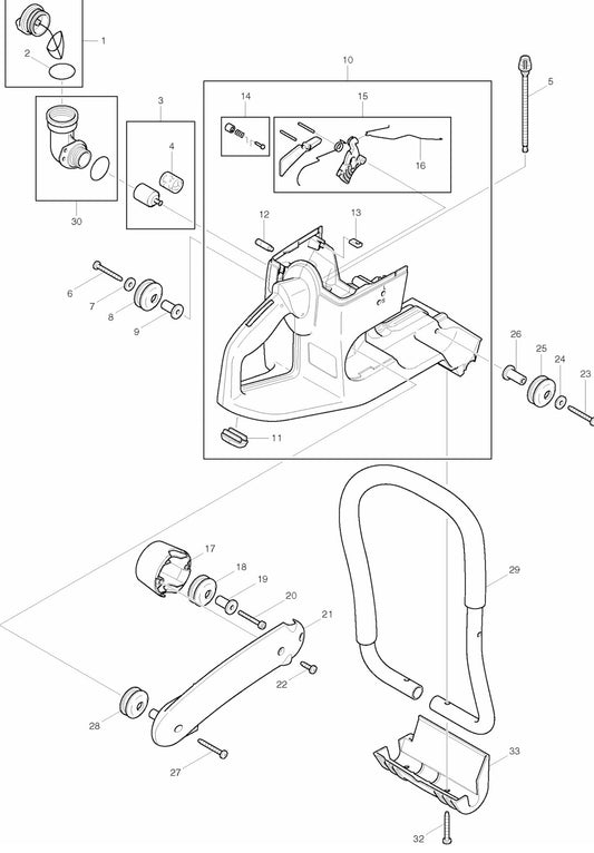 DPC6400 Cutter Assembly part 1 By Makita