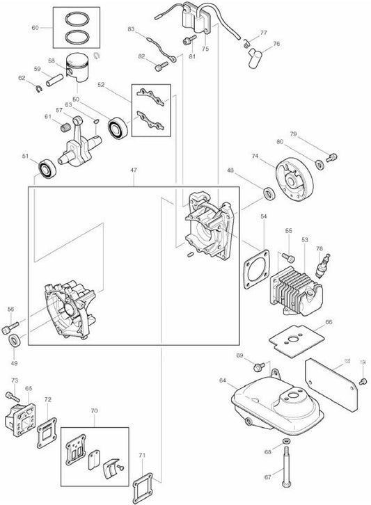 RBL500 Gas Blower Assembly Part 2 By Makita
